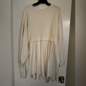 Eleanor Pleated Trapeze Sweatshirt